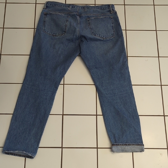 GAP Blue Straight Selvedge Jeans Classic Denim - Picture 9 of 10
